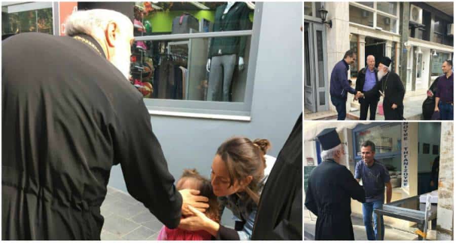 Εξόρμηση στους δρόμους της Μύρινας για τον νέο Μητροπολίτη Λήμνου: Γνώρισε και μίλησε με τους κατοίκους (photos)