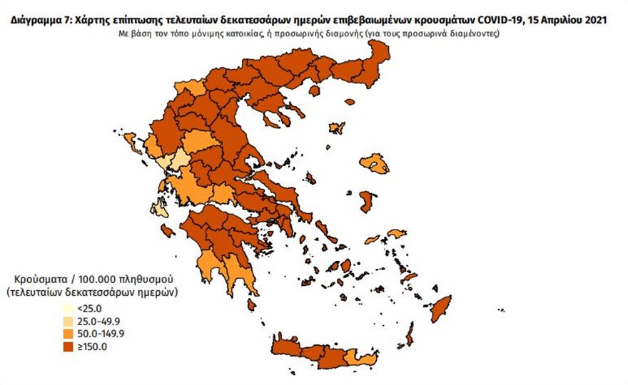 Κορωνοϊός: 2 νέα κρούσματα στη Λήμνο | 3.833 τα νέα κρούσματα στη χώρα – 819 οι διασωληνωμένοι, 104 θάνατοι