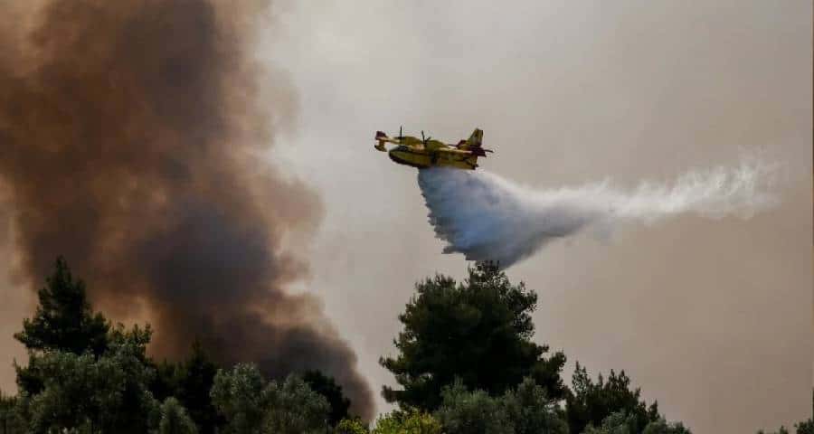 Φωτιά σε Κορινθία-Δυτική Αττική: Μαίνεται για τέταρτη ημέρα η πυρκαγιά | Στόχος να οριοθετηθεί μέσα στην ημέρα