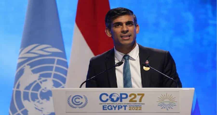 Σύνοδος για το κλίμα COP27 : “Το κλίμα και η ενεργειακή ασφάλεια πάνε χέρι-χέρι”, τονίζει ο Ρίσι Σούνακ