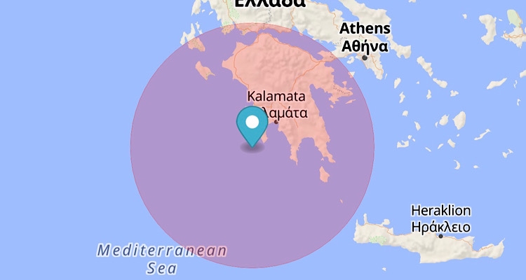 Σεισμός 5,1 Ρίχτερ ανοιχτά της Μεθώνης | Αισθητός σε μεγάλο μέρος της Πελοποννήσου