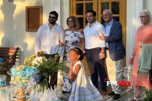 Στην Αγία Παρασκευή Θάνους η βάπτιση του εγγονού του Αντώνη Διαματάρη