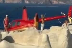 Έρευνα για την προσγείωση ελικοπτέρου στο Σαρακήνικο -Παρενέβη εισαγγελέας, θα δώσει εξηγήσεις ο χειριστής