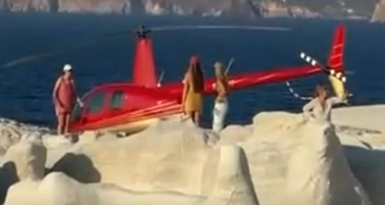 Έρευνα για την προσγείωση ελικοπτέρου στο Σαρακήνικο -Παρενέβη εισαγγελέας, θα δώσει εξηγήσεις ο χειριστής