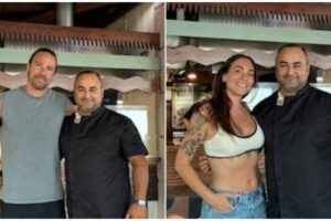 Στη Λήμνο για τις διακοπές τους η Ευρυδίκη Βαλαβάνη και ο Γρηγόρης Μόργκαν