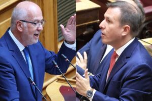 Καβγάς Φλωρίδη-Δουδωνή στη Βουλή: «Δες πώς κατάντησες το κόμμα σου» | «Να φύγει, έχει έρθει για να μας πει τις αρλούμπες του»