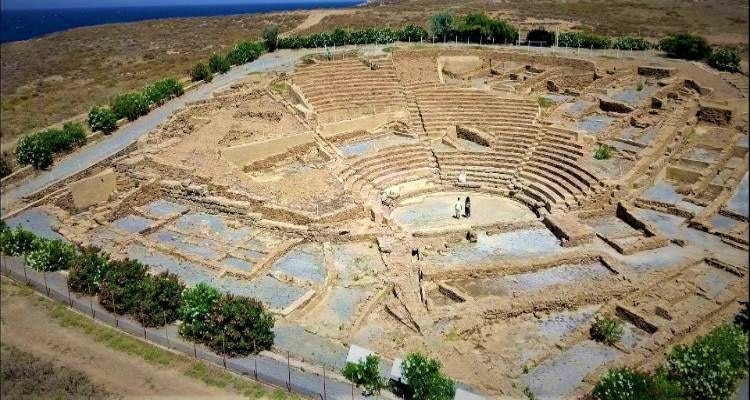 Βήμα εκσυγχρονισμού στην Αρχαία Ηφαιστία |Σε εξέλιξη η υπογειοποίηση καλωδίου για τη μόνιμη ηλεκτροδότηση του αρχαίου θεάτρου