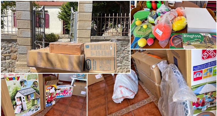 Βιβλία και παιχνίδια για τα παιδιά, αναλώσιμα για το ιατρείο | Δωρεά της ΑΙΓΕΑΣ στις Αγκαρυώνες