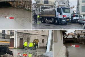 Η πρώτη βροχή ξύπνησε τον φόβο στη Μύρινα | Πλημμύρισε το ΚΤΕΛ, φούσκωσε το ποτάμι