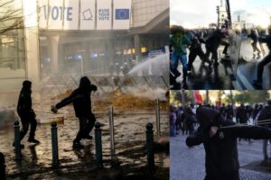 Ευρώπη σε αναβρασμό: Ακρίβεια και κοινωνικές ανισότητες πυροδοτούν διαδηλώσεις και επεισόδια σε Γαλλία, Βέλγιο, Αλβανία και Ιταλία