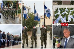 Η Λήμνος τίμησε το «ΟΧΙ» παρά τα τερτίπια του καιρού | Με ομπρέλες και θερμό χειροκρότημα