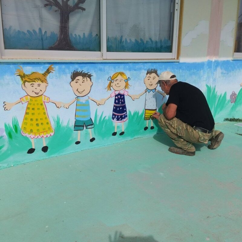Όμορφες τοιχογραφίες άλλαξαν την όψη του Νηπιαγωγείου Ατσικής – φωτογραφία 3