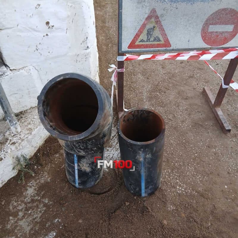 Σοβαρή βλάβη στον αγωγό ύδρευσης στη Λ. Δημοκρατίας – φωτογραφία 2